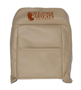2006 Ford Explorer Eddie Bauer Driver Lean Back Leather Seat Cover 2 Tone Tan