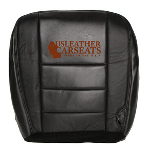 2002-2007 Ford F250 XLT Sport passenger Bottom Perf Leather Seat Cover Black