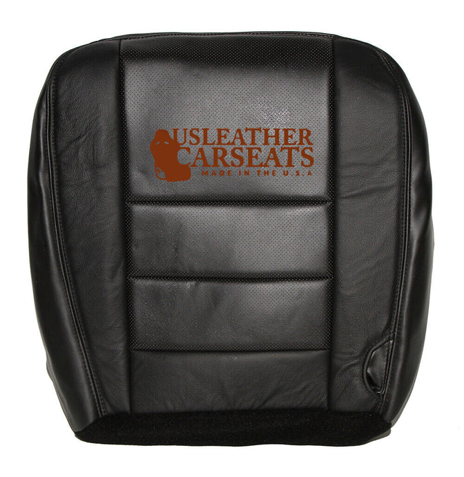 2002-2007 Ford F250 XLT Sport passenger Bottom Perf Leather Seat Cover Black