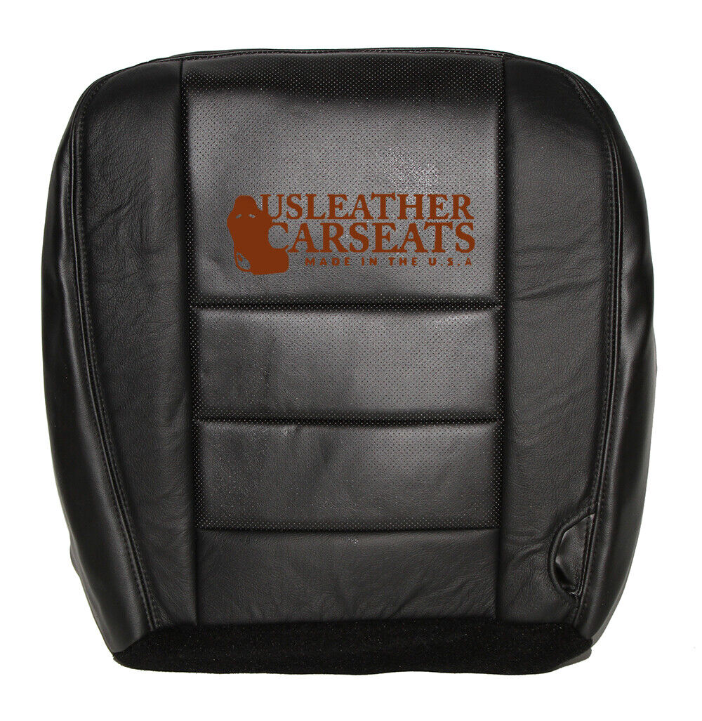 2002-2007 Ford F250 XLT Sport passenger Bottom Perf Leather Seat Cover Black