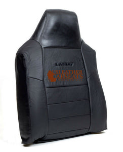2002 2003 2004 2005 2006 2007 Ford F250 Top Lean Back Leather Seat Cover Black