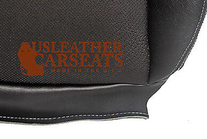 2006 2007 Ford F150 Lariat Passenger Bottom Perforated Leather Seat Cover Black