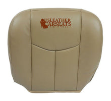 Load image into Gallery viewer, 2003 2004 2005 2006 Chevy Silverado passenger Bottom Leather Seat Cover Tan