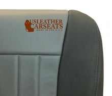 Load image into Gallery viewer, 2008 Fits Dodge Dakota Laramie Driver Bottom Synthetic Leather Seat Cover 2 tone Gray