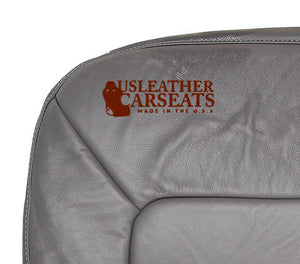 2003-2006 Ford Expedition Limited XLS XLT Driver Bottom Leather Seat Cover Gray