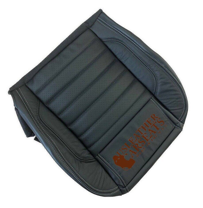 2010-2014 Ford Mustang GT Convertible Driver Bottom Black LEATHER Seat Cover