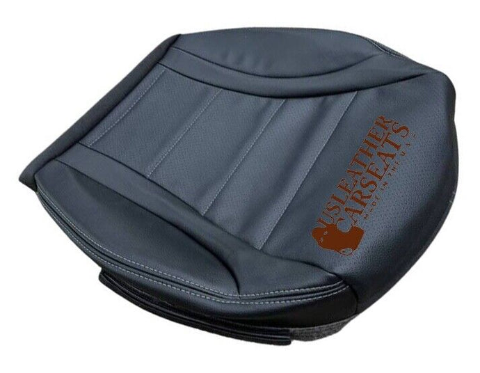 2015-2021 Mercedes Benz C300 Sedan Passenger Bottom Leather Seat Cover In Black