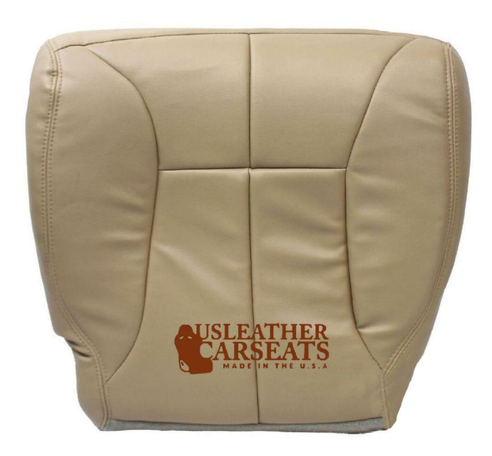 2001 Fits Dodge Ram 2500 Laramie - Driver Bottom Synthetic Leather Seat Cover - Tan