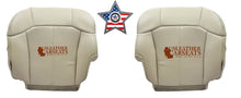 Load image into Gallery viewer, 2002 Cadillac Escalade Driver &amp; Passenger Bottom Perf Leather Seat Covers Shale
