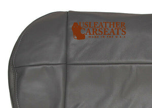 01-03 Ford F150 Lariat Driver Bottom Replacement Leather Seat Cover Gray