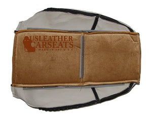 2007-2013 GMC 1500HD 2500HD 3500HD WT Driver Lean Back Leather Seat Cover Tan