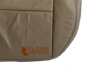 2007 Ford F150 Lariat Driver Side Bottom Leather Seat Cover Medium Parchment Tan