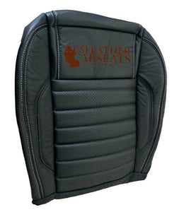2010-2014 Ford Mustang GT Convertible Driver passenger Black LEATHER Seat Cover