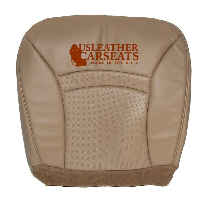 2000 2001 2002 Ford E250 Chateau Driver Bottom Vinyl Perforated Seat Cover Tan