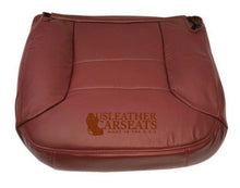 Load image into Gallery viewer, 1995-1999 GMC Sierra Yukon Driver Bottom Leather Seat Cover Burgundy Red Pattern