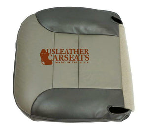2000 Chevy Tahoe Z71 Driver Bottom Synthetic Leather Seat Cover 2 Tone Gray