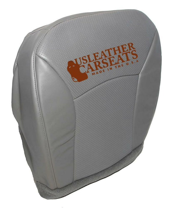 2004 Ford E150 Van Driver Side Bottom Perforated Vinyl Seat Cover Gray