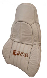 1998-2003 Chevy Corvette CTD DRIVER Lean Back OEM Leather Seat Cover Tan