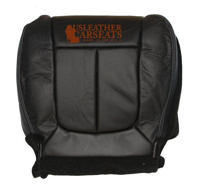 09-2010 Ford F150 Lariat XLT Passenger Bottom Perforated Vinyl Seat Cover Black