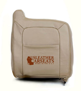2003-2007 GMC Sierra 1500 Denali Driver Lean Back Leather Seat Cover 2 Tone Tan