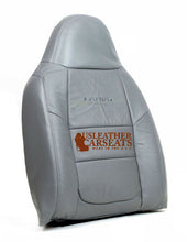 Load image into Gallery viewer, 2001 Ford F250 F350 Lariat Driver Lean Back Leather Seat Cover Med Graphite Gray