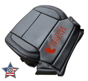 For 2014 - 2019 Chevy Silverado LTZ-Driver Side Bottom Leather Seat Cover Black