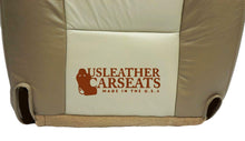 Load image into Gallery viewer, 1999 2000 Chevy Tahoe Driver Bottom Replacement Leather Seat Cover Two Tone Tan-