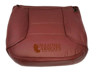 1995-1999 Chevy Silverado Tahoe Passenger Bottom Leather Seat Cover Red