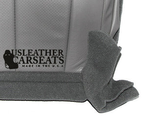 2009 Ford Expedition Driver Side Bottom Perforated Leather Seat Cover Gray