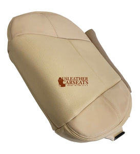 2008 Cadillac Escalade Driver Bottom Leather Perforated Vinyl Seat Cover Tan