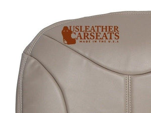 2002 GMC Yukon Pattern Driver Side Bottom Replacement Leather Seat Cover Shale