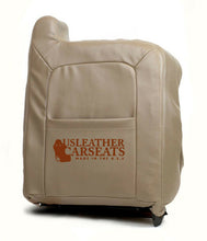 Load image into Gallery viewer, 2003 2004 2005 2006 Chevy Silverado Driver Lean Back Leather Seat Cover Tan