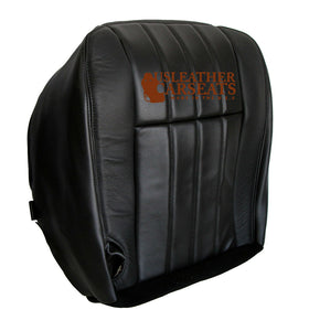 2006 2007 Ford Harley Davidson Bottom Leather Perforated Vinyl Seat Cover BLACK