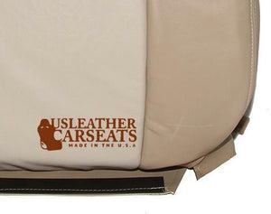06-08 Ford Explorer Eddie Bauer Driver Lean Back Leather Seat Cover 2 Tone Tan