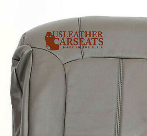 1999 2000 2001 2002 Chevy Silverado Tahoe Top Leather Lean Back Seat Cover Gray