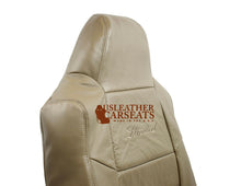 Load image into Gallery viewer, 2003 Ford Excursion Limited Driver Lean Back Replacement Leather Seat Cover TAN