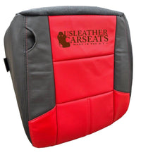 Load image into Gallery viewer, 2007 Ford F350 Lariat Outlaw Passenger Bottom Leather Seat Cover Black &amp; Red
