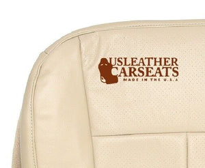 2011 Ford Expedition Driver & Passenger Bottom Perforated Leather Seat Cover Tan