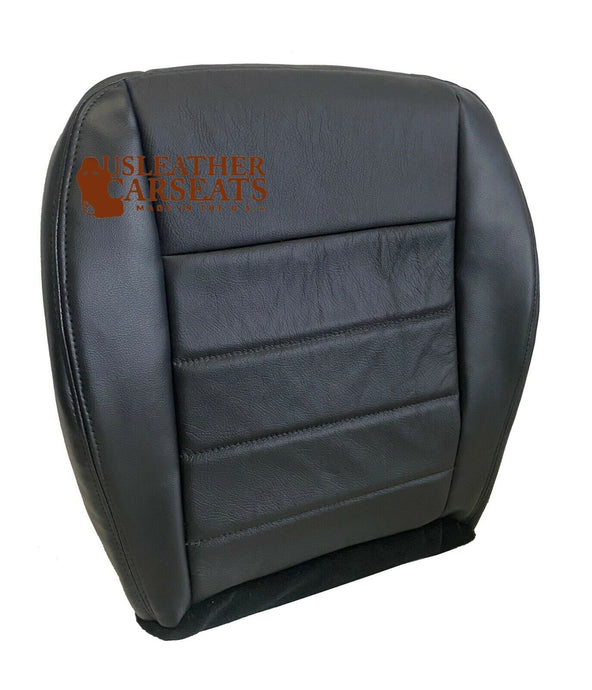 2008-2010 Fits Dodge Charger -Driver Side Bottom GENUINE Leather Seat Cover Dark Gray