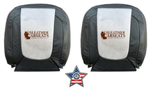 Load image into Gallery viewer, 04 For Dodge Ram 2500 Laramie Left &amp;Right Lean Back Leather Seat Cover Dark Gray