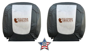 04 For Dodge Ram 2500 Laramie Left &Right Lean Back Leather Seat Cover Dark Gray