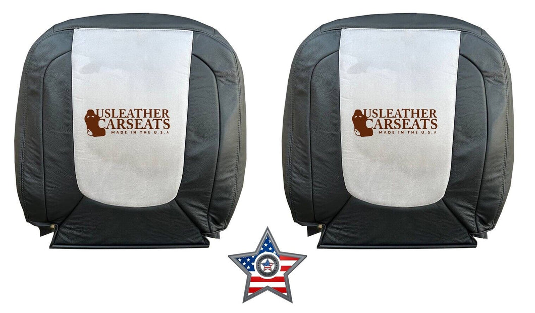 04 For Dodge Ram 2500 Laramie Left &Right Lean Back Leather Seat Cover Dark Gray