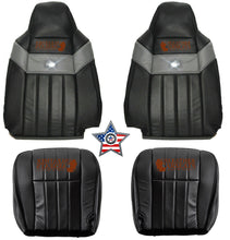Load image into Gallery viewer, 2005 Ford F250 Harley Davidson Driver &amp; Passenger Complete Leather Seat Covers