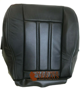08 Fits Chrysler Town&Country Driver Bottom Leather Perforated Vinyl Seat Cover Black