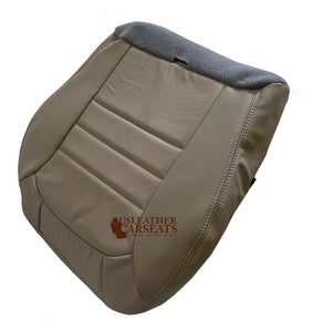 2002-2004 Fits Jeep Liberty Passenger Bottom Leather Seat Cover in Light Taupe Tan