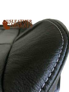 2013 Fits Chrysler Town & Country Driver Bottom Leather Perforated Vinyl Seat Cover Black
