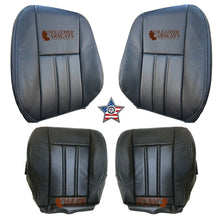 Load image into Gallery viewer, 2011-2016 Fits Chrysler Town&amp;Country Full front perforated vinyl seat cover BLK