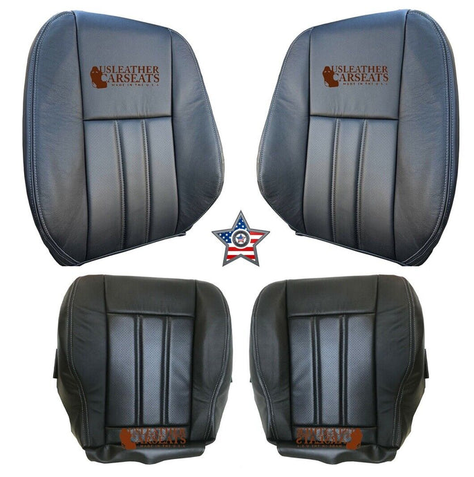 2011-2016 Fits Chrysler Town&Country Full front perforated vinyl seat cover BLK