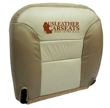 Load image into Gallery viewer, 1999 2000 Chevy Tahoe Driver Bottom Replacement Leather Seat Cover Two Tone Tan-