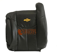 Load image into Gallery viewer, 02 Chevy Avalanche 1500 2500 LT Passenger Lean Back Leather Seat Cover Dark Gray